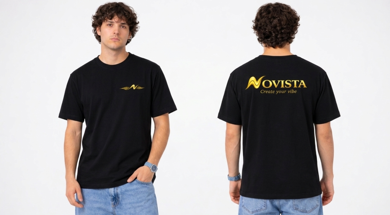 Chandail Novista noir - vue avant et arrière